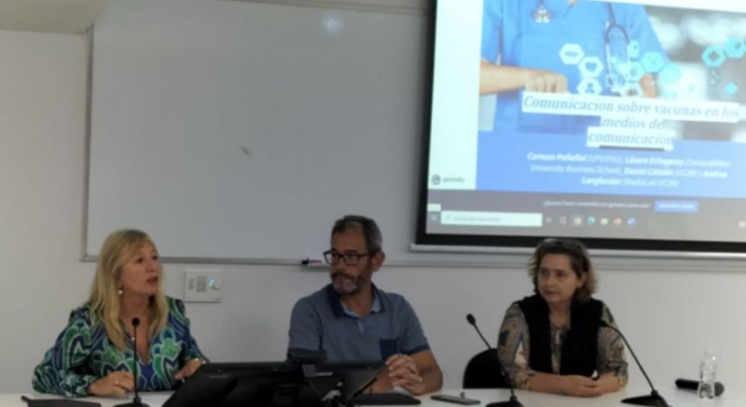 Lázaro Echegaray, profesor de Cámarabilbao University Business School, imparte una ponencia sobre comunicación y salud en Madrid