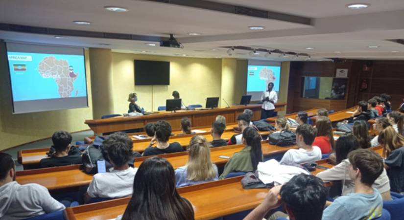 Presentación del Global Project al alumnado de 1º del Grado en Gestión y Marketing Empresarial