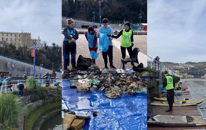 CUBS se suma a la recogida de plásticos en la ría de Bilbao